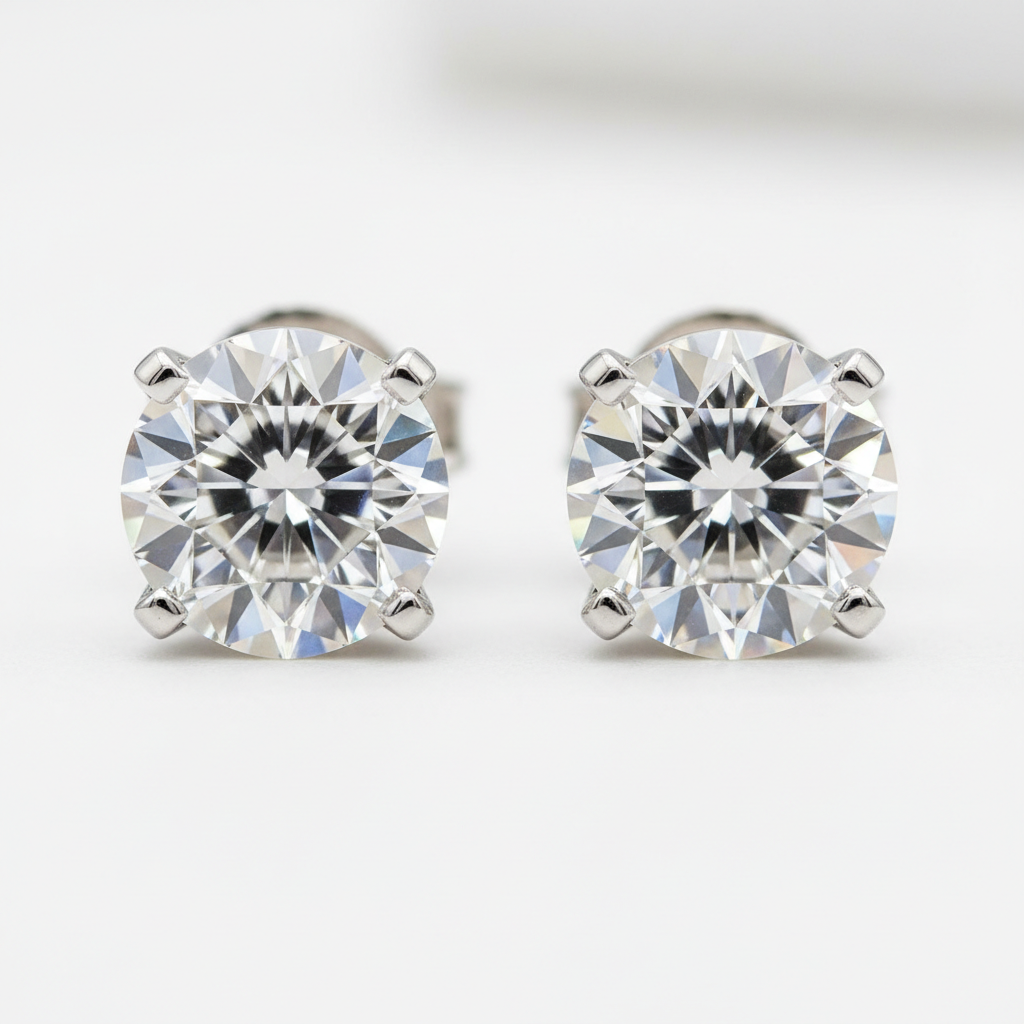 4 ct diamond studs
