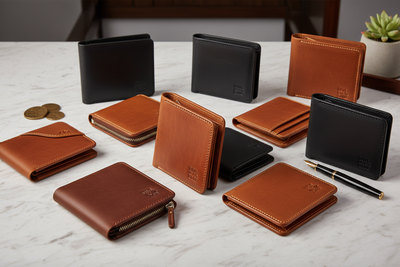 Leather wallet cases