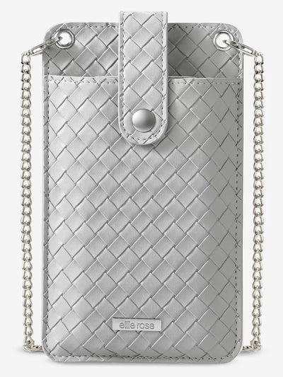 Crossbody Phone Bag Silver