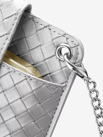 Crossbody Phone Bag Silver