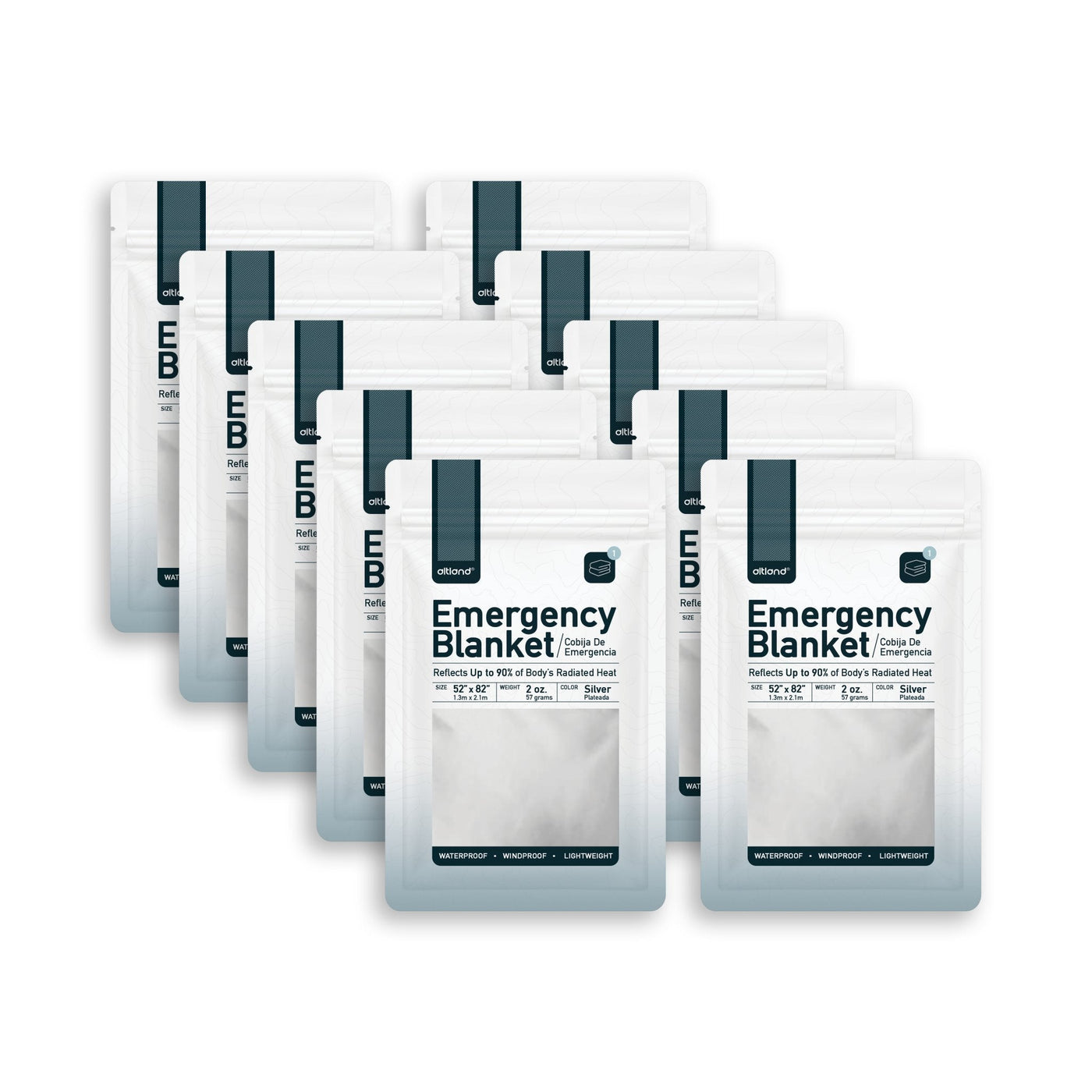 10 Pack of Emergency Blankets