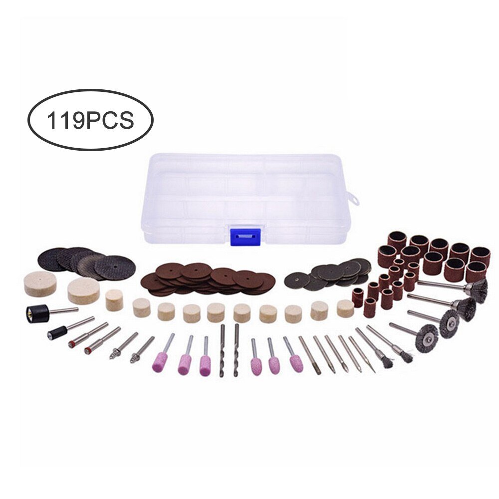 119Pcs/Set Wooden Metal Engraving Electric Rotary Tool Accessories Grinding Polishing Drilling Tools Power Tools Acccessiories