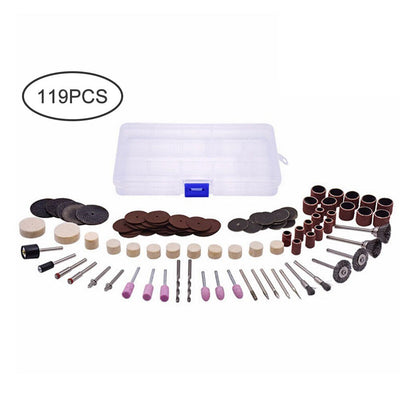 119Pcs/Set Wooden Metal Engraving Electric Rotary Tool Accessories Grinding Polishing Drilling Tools Power Tools Acccessiories