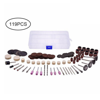 119Pcs/Set Wooden Metal Engraving Electric Rotary Tool Accessories Grinding Polishing Drilling Tools Power Tools Acccessiories