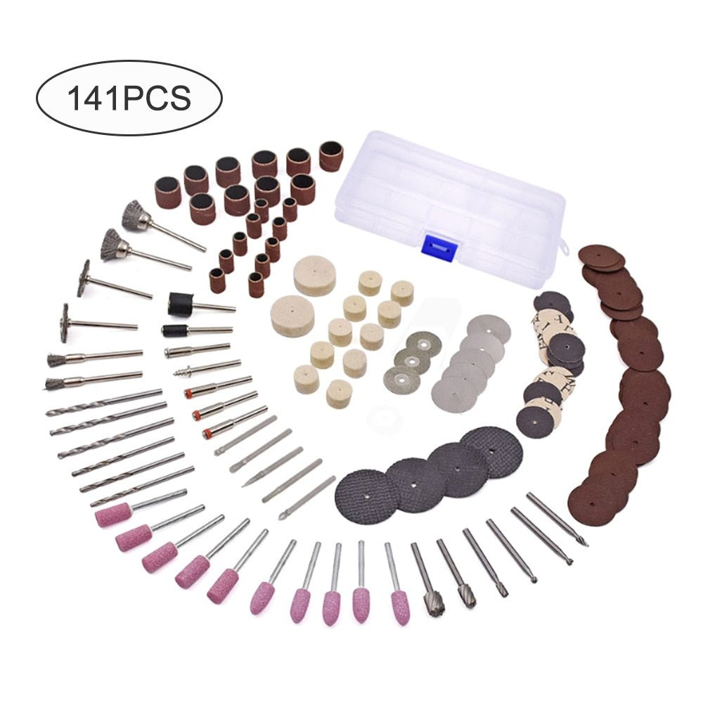 119Pcs/Set Wooden Metal Engraving Electric Rotary Tool Accessories Grinding Polishing Drilling Tools Power Tools Acccessiories