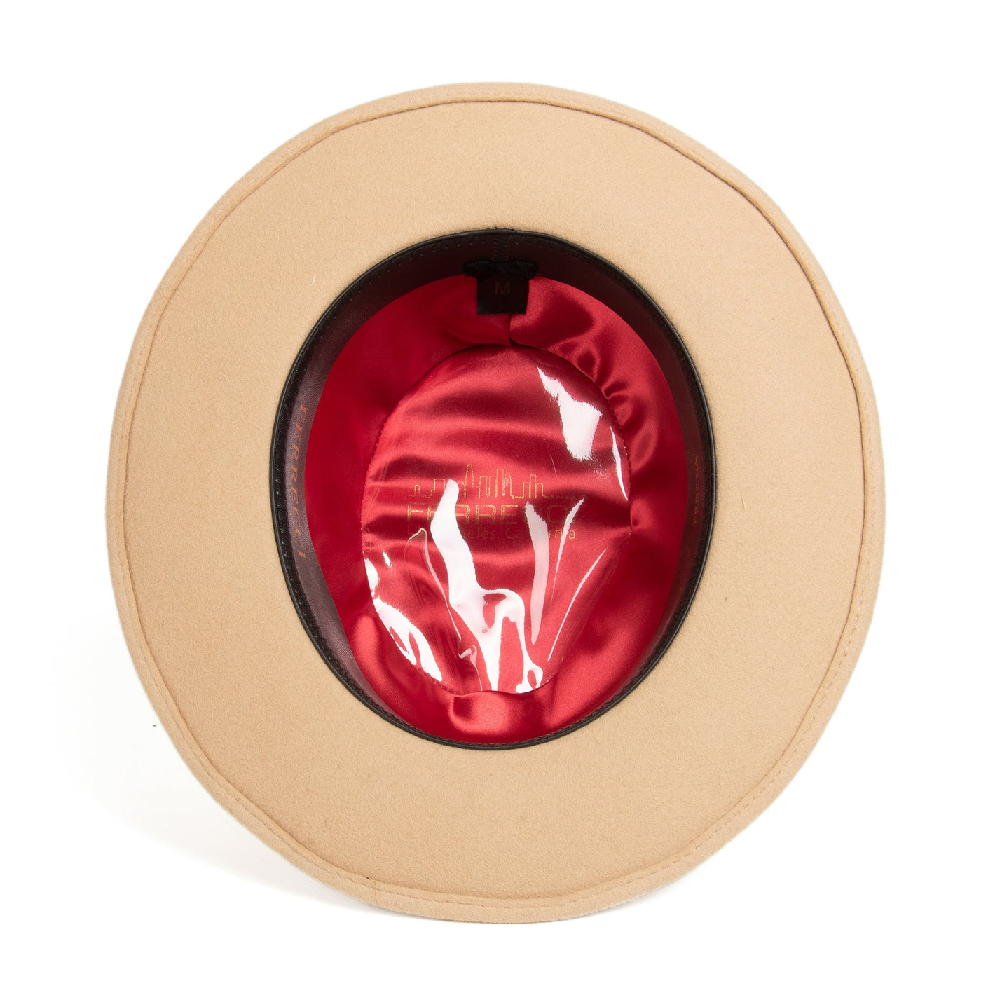 Crushable Tan 100% Australian Wool Fedora Hat