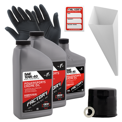 10W-40 Full Synthetic 2.5 Quart Oil Change Kit fits Suzuki VS700G