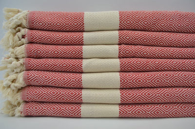 VENICE RED TURKISH TOWEL
