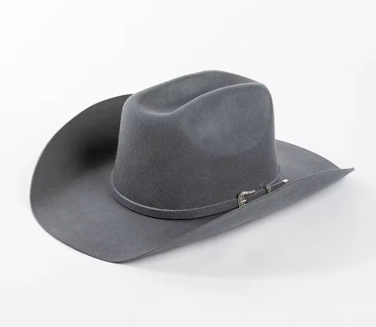 100% Wool Belted Cowboy Hat Solid, Solid Cowboy Hat for Burning,