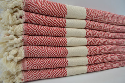 VENICE RED TURKISH TOWEL