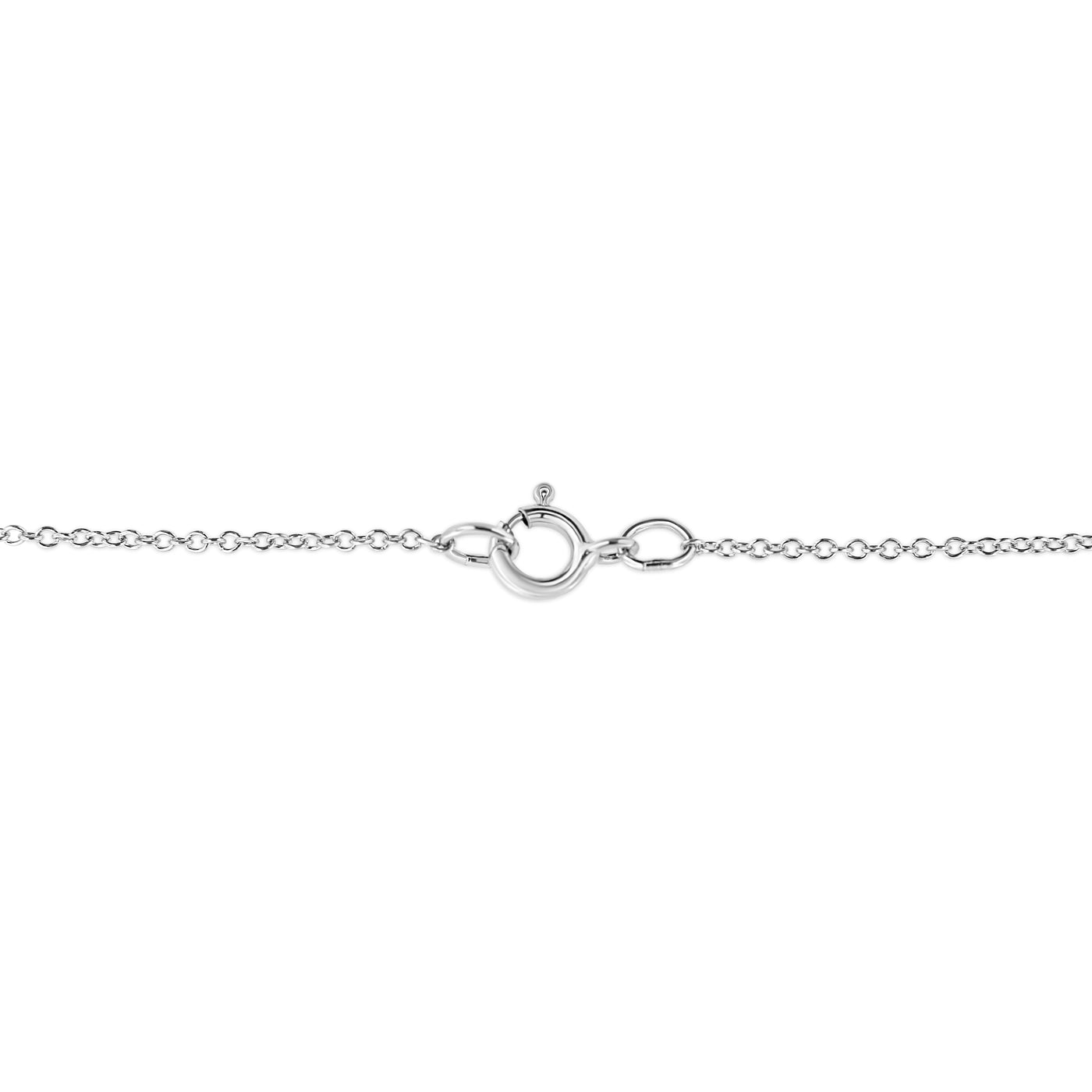 .925 Sterling Silver Pave-Set Diamond Accent Kite Shape 18" Pendant Necklace (I-J Color, I1-I2 Clarity)