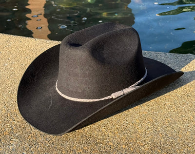100% Wool Cowboy Hat Solid, Solid Cowboy Hat for Burning