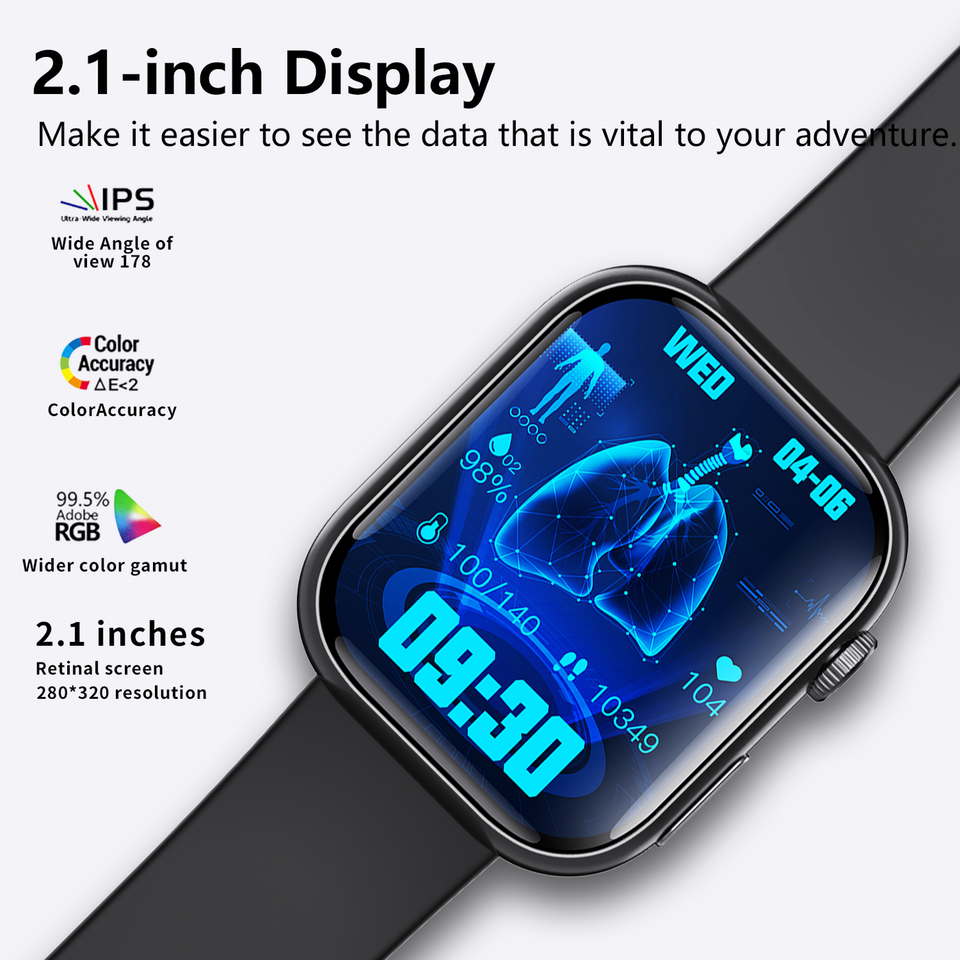 Best ECG Smart Watch of 2025 With Blood Pressure Monitor+Blood Glucose Monitoring