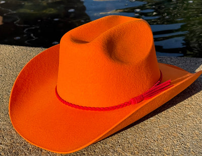 100% Wool Cowboy Hat Solid, Solid Cowboy Hat for Burning