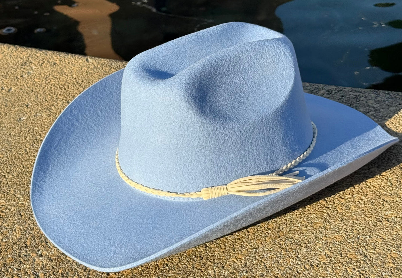 100% Wool Cowboy Hat Solid, Solid Cowboy Hat for Burning