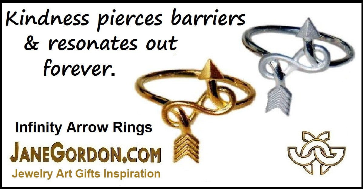 Custom Design: Heartbeat Arrow with Infinity links- Necklace- 18K gold with diamonds