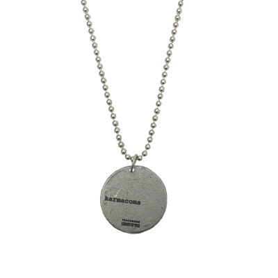 "KARMACOMA" COIN NECKLACE - MASSIVE ATTACK X LEGACY OF WAR COLLABORATION