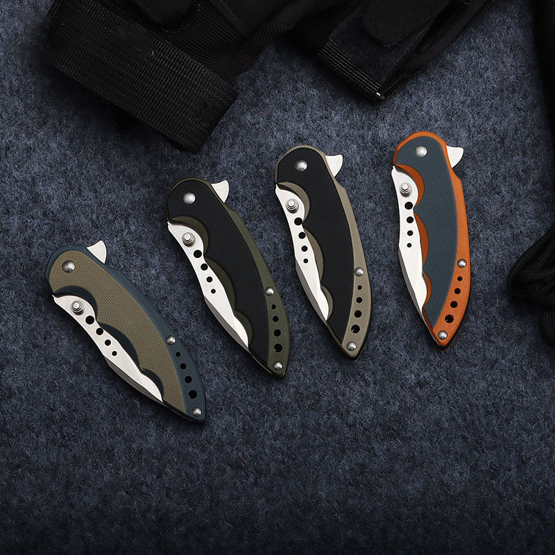 Bushcraft Pocket Knife for men Tactical Folding Knives with 12C27 steel