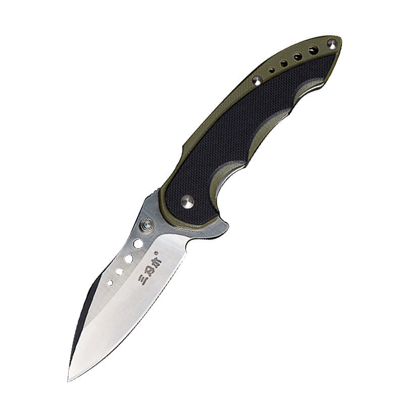 Bushcraft Pocket Knife for men Tactical Folding Knives with 12C27 steel
