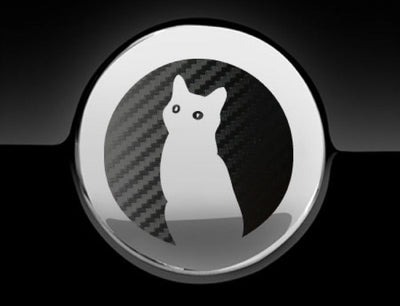Moon Cat Fuel Cap Cover Car Sticker