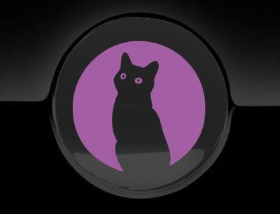 Moon Cat Fuel Cap Cover Car Sticker