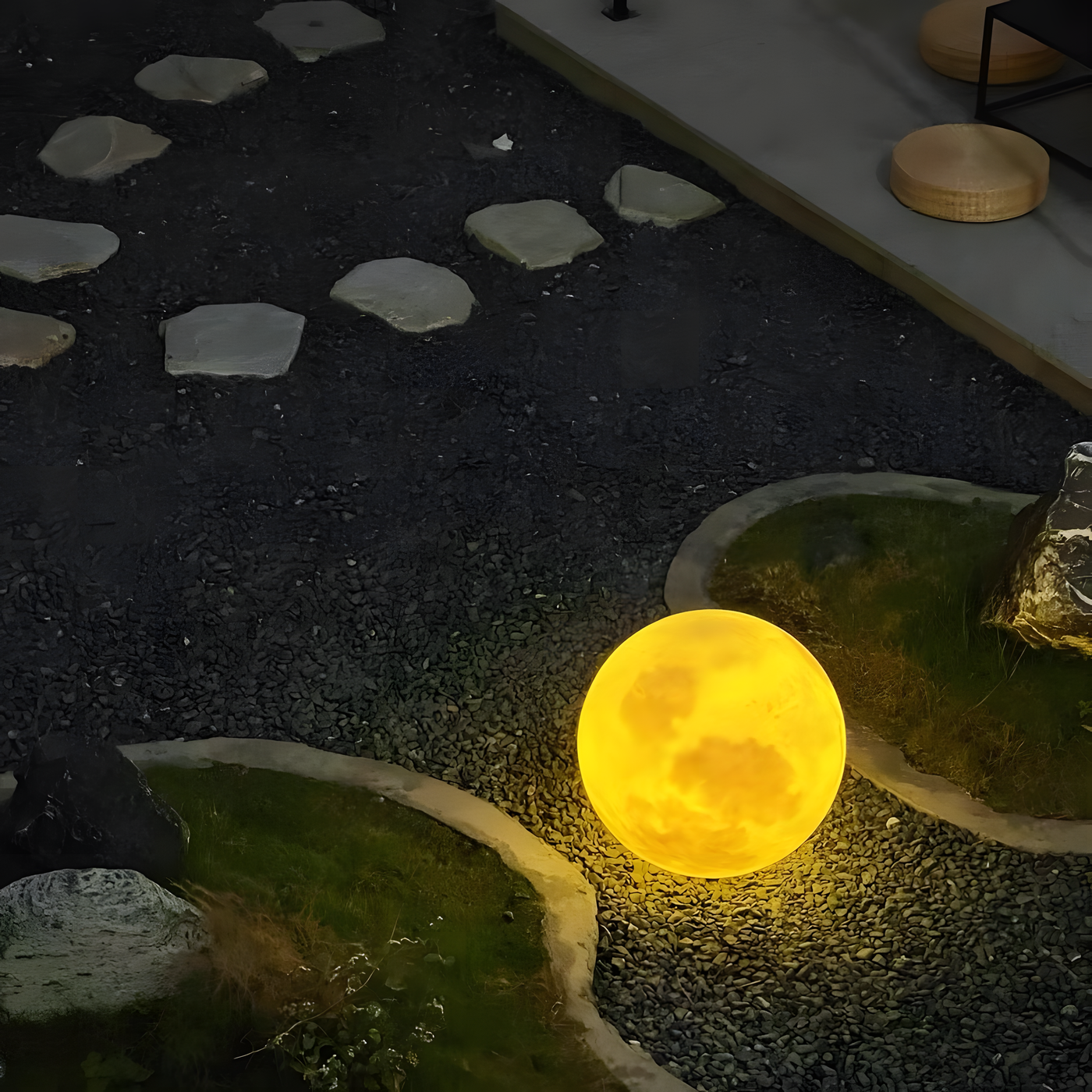 LED Moon Indoor & Outdoor Floor Lamp
