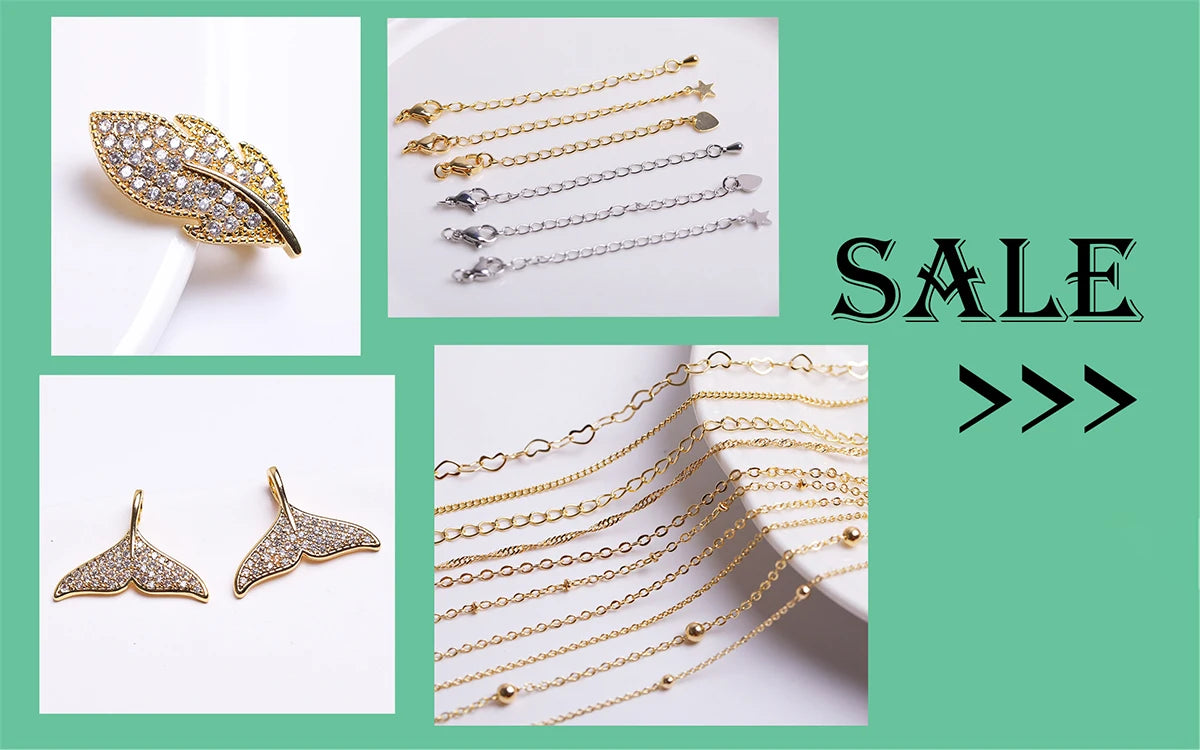 1/3/5Pcs/Lot 18K Gold Plated Round Extension Chain For Jewelry Making,Brass Extended Tail Chain DIY Necklace Accessories