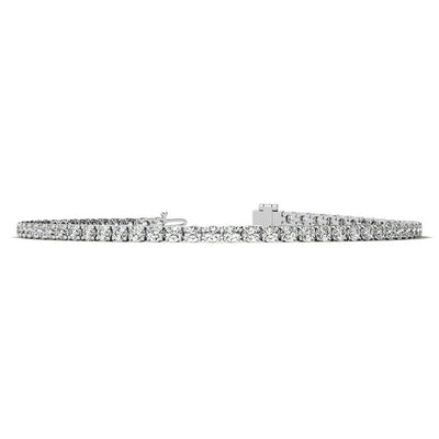 3.50 CTW Lab Grown Diamond Tennis Bracelet  in 14kt White/Yellow Gold (G/VS) AGI Certified