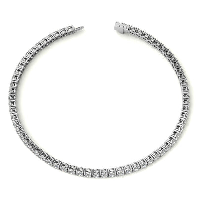 3.50 CTW Lab Grown Diamond Tennis Bracelet  in 14kt White/Yellow Gold (G/VS) AGI Certified