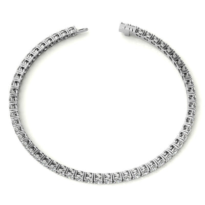 6.00 CTW AGI Certified Lab-Grown Diamond Tennis Bracelet in 14K Yellow or White Gold | G/VS Clarity