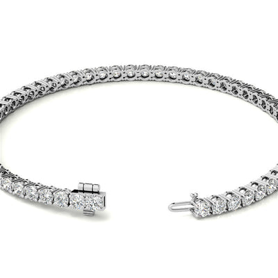 6.00 CTW AGI Certified Lab-Grown Diamond Tennis Bracelet in 14K Yellow or White Gold | G/VS Clarity