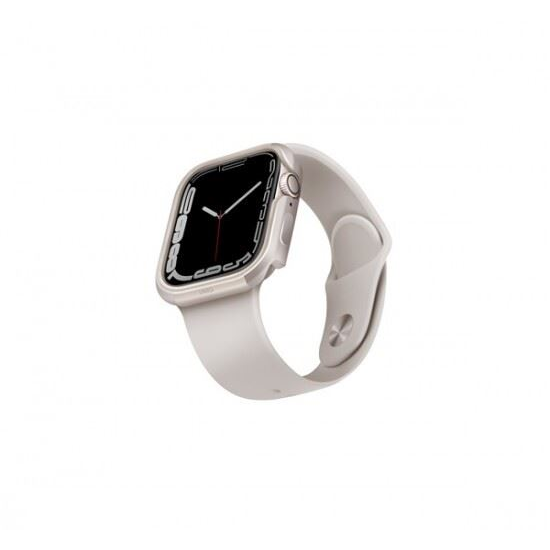 Защитен калъф Uniq, за Apple Watch Series 4/5/6/7/8/SE, 45/44 мм, Кремав (UNIQ-45MM-VALSLGT)