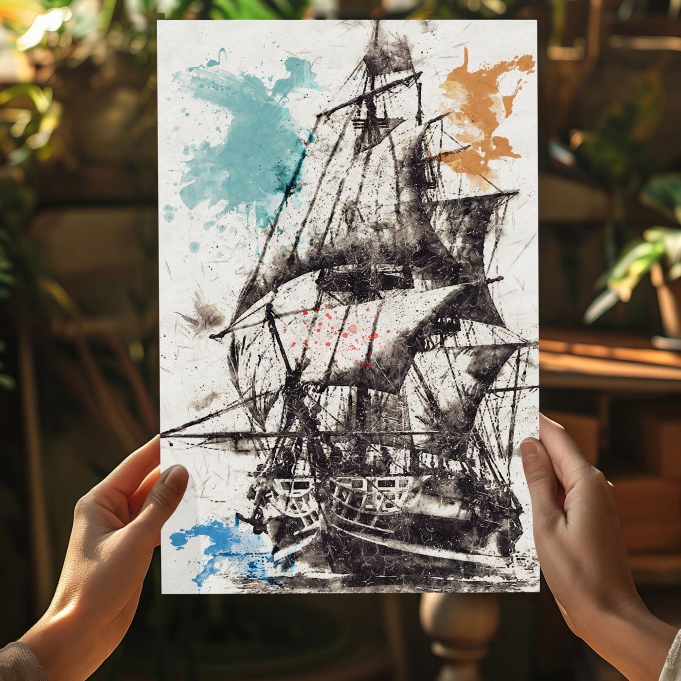 Ship Aluminum Print