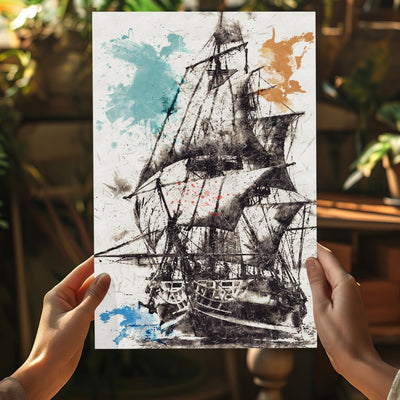 Ship Aluminum Print