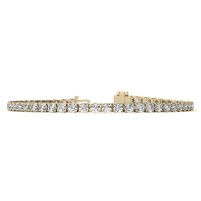 2CTW Created Moissanite Tennis Bracelet - Sterling Silver, 7" Length, White or 14K Gold Plated