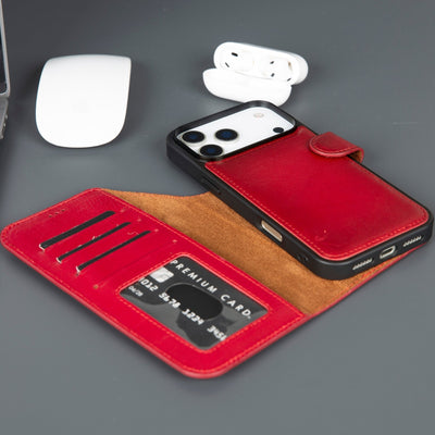 Casper iPhone 17 Pro Max Leather Wallet Case – MagSafe Compatible