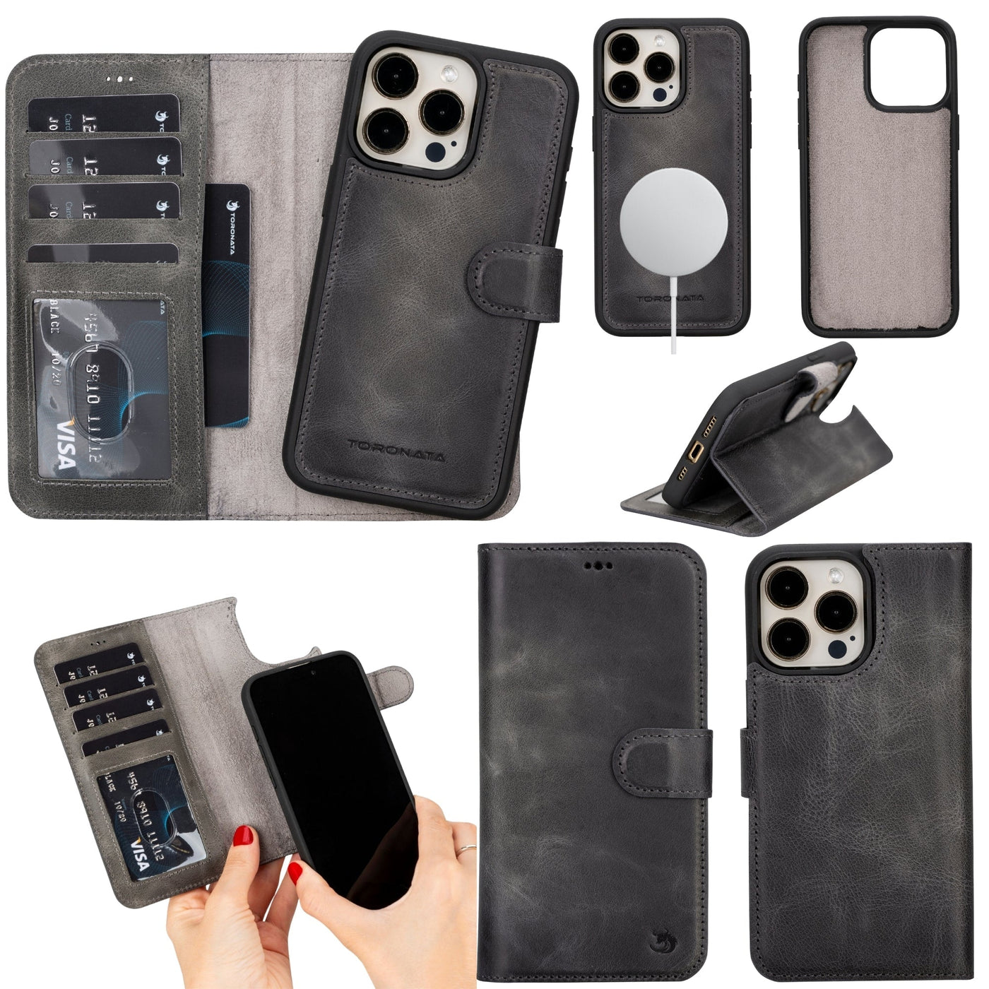 Casper Leather iPhone 14 Pro Max Wallet Case | MagSafe