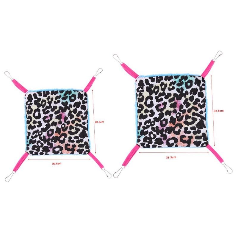 Double Layer Warm Pet Hamster Hammock Nest Squirrel Hanging Blanket Mat Bed Small Pets Chinchillas Rat House Mat Pet Supplies