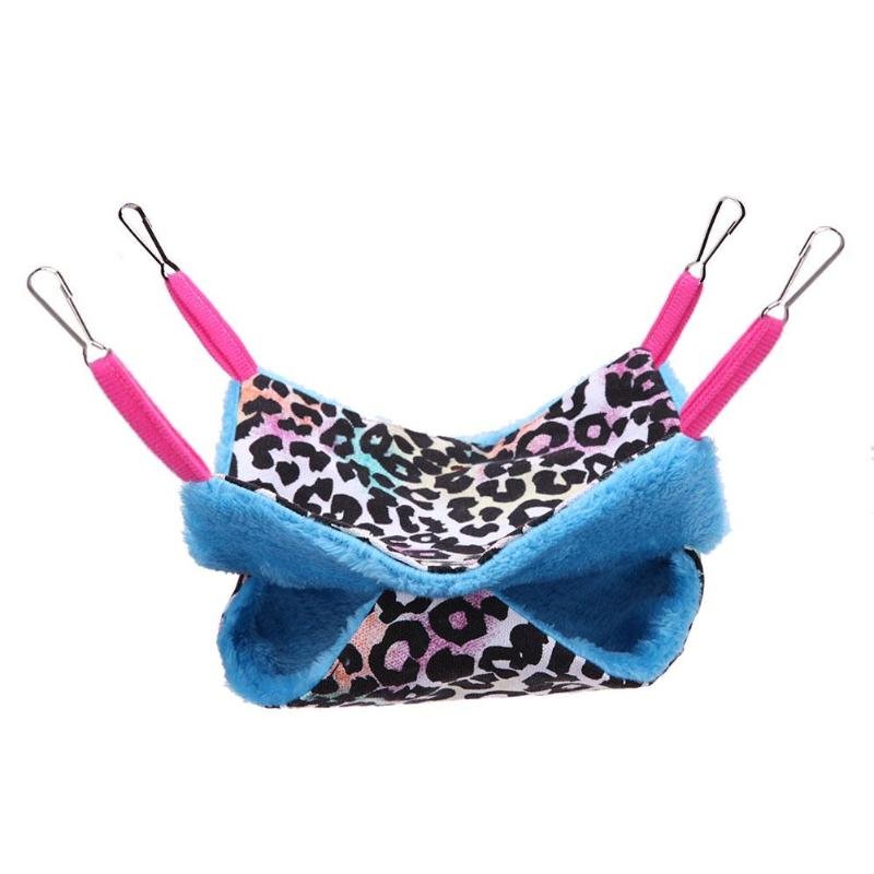 Double Layer Warm Pet Hamster Hammock Nest Squirrel Hanging Blanket Mat Bed Small Pets Chinchillas Rat House Mat Pet Supplies