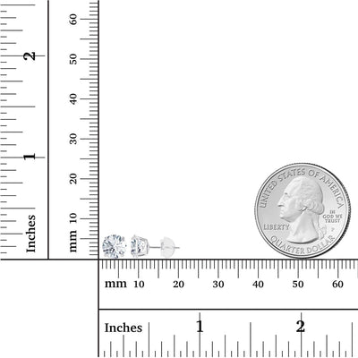 1.50 CTW AGI Certified Lab-Grown Diamond Stud Earrings in 14K White or Yellow Gold | F-G Color | VS Clarity | Ethical Luxury