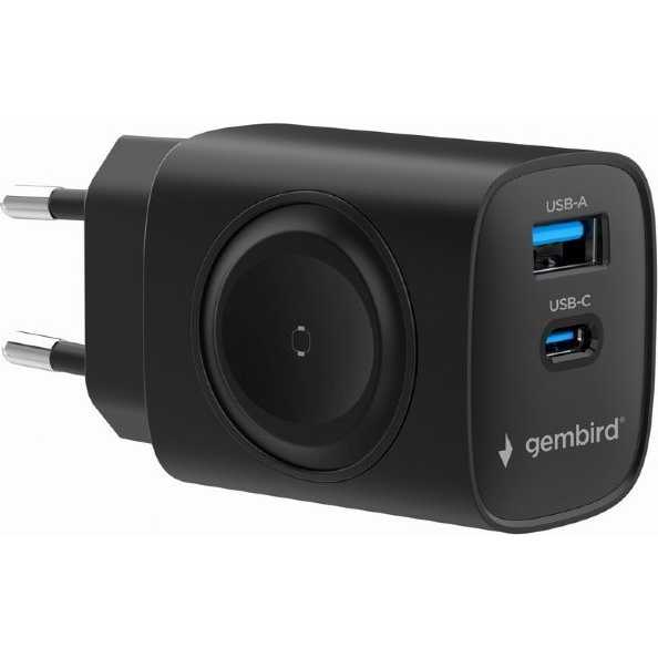 Ładowarka Gembird Gembird 2-in-1 20 W Apple Watch and Phone Fast Charger | TA-UC-PDQCW20-01-BK (TA-UC-PDQCW20-01-BK)
