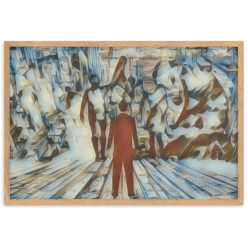 I SAW MY ENTIRE LIFE PASS THROUGH YOUR EYES Velvet Edition Framed Poster