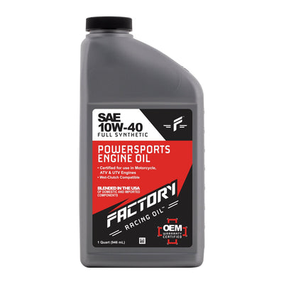 10W-40 Full Synthetic 2.5 Quart Oil Change Kit fits Suzuki VS700G 1986