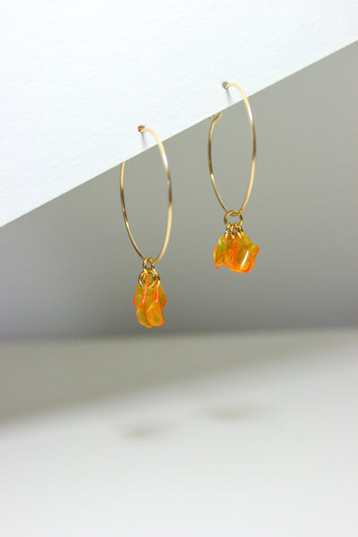 Emma Orange Hoops