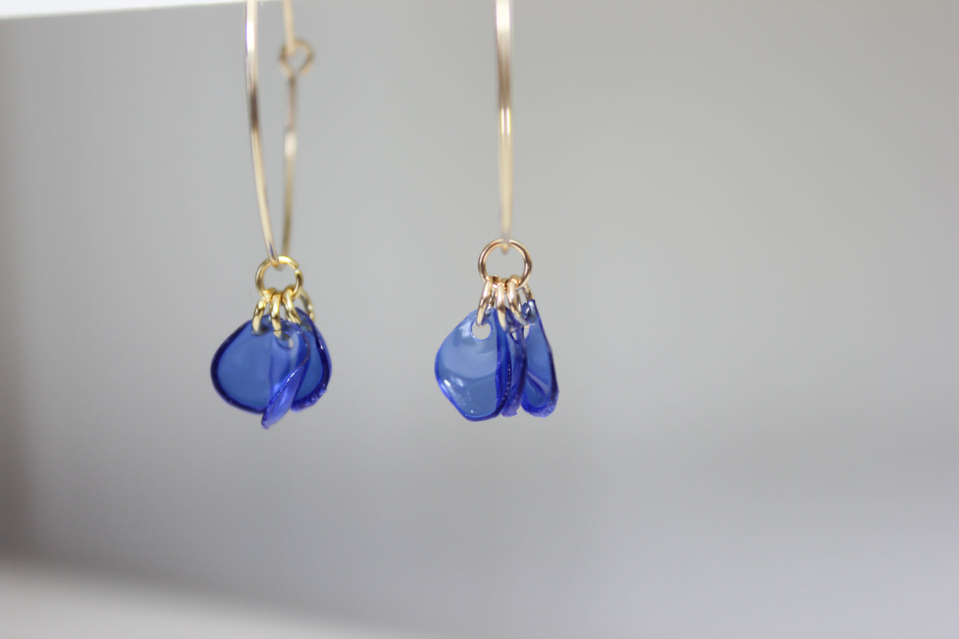 Emma Blue Hoops
