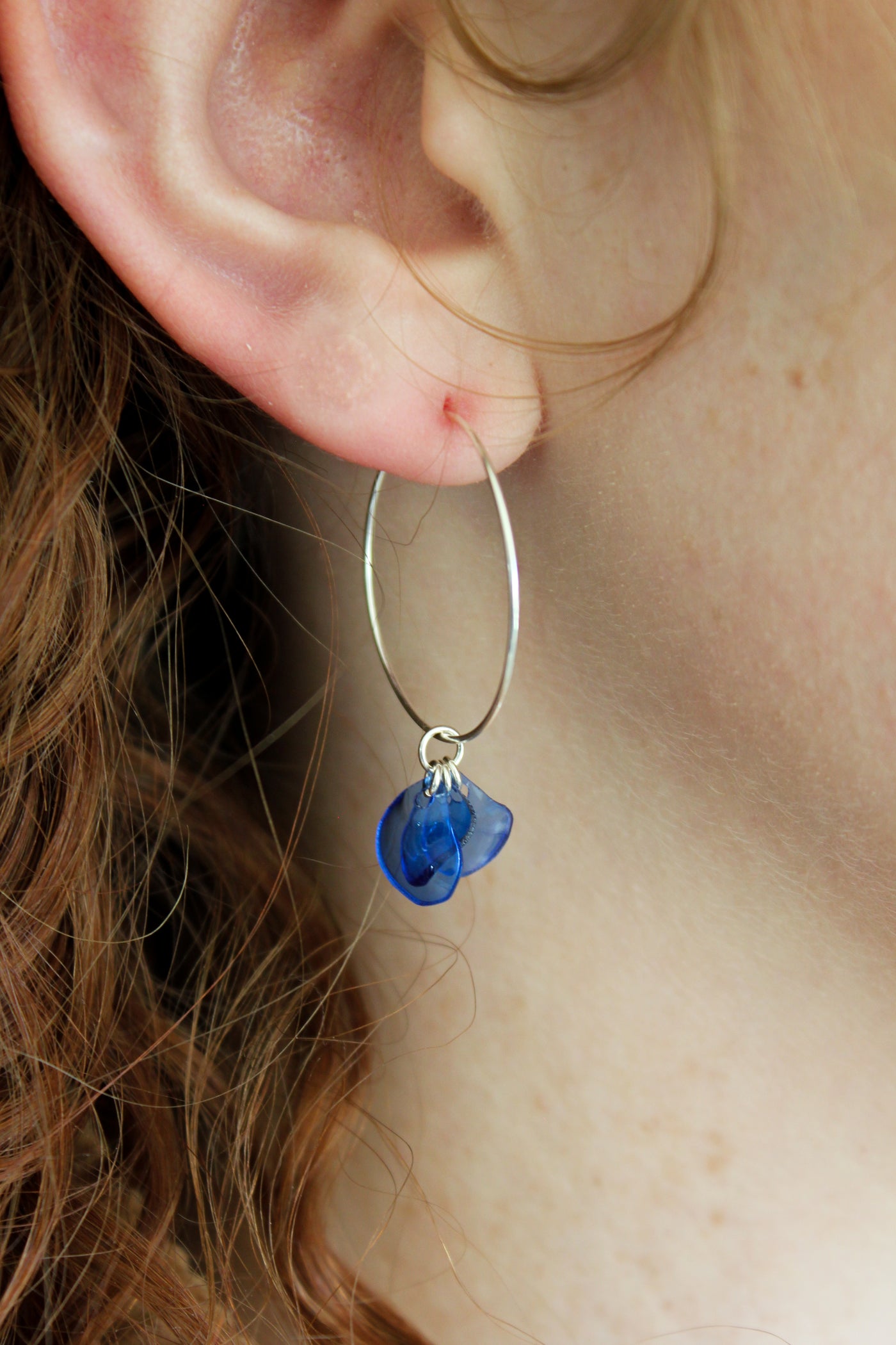 Emma Blue Hoops