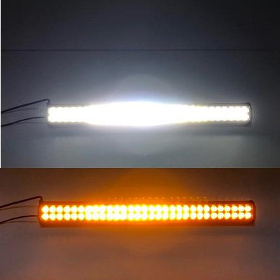 1 Slide Bracket Dual Color Strobe Light Bar Sync with 4 Packs 4" LED Pods