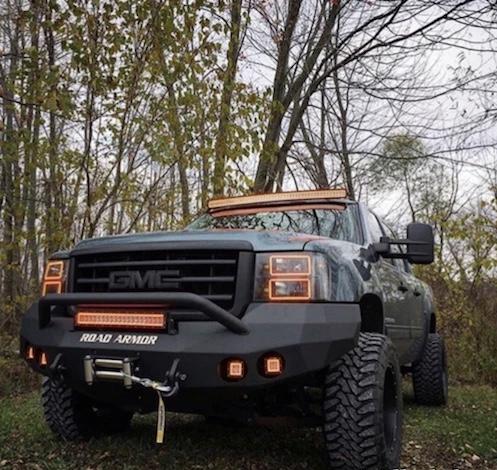 1 RGB Flow Light Bar Sync with 4 packs RGB Flow LED Pods