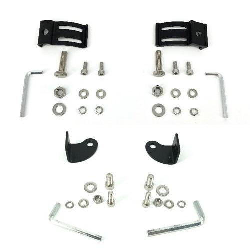 1 Slim Dual Color Strobe Light Bar Sync 4 Packs 4" LED Pods