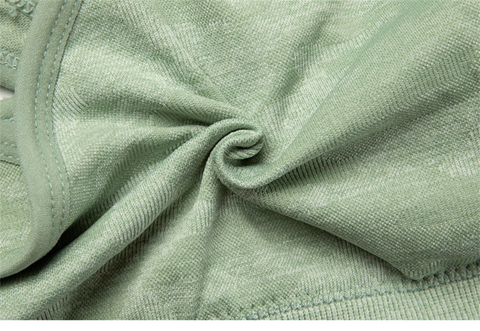 Yoga Bra Crop Tops Gym Seamless Sports Bras Fitness Padded Brassiere Workout Tank Top Running Short Vest Athletic Underwear